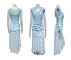 Corset Bodice Jacquard Mermaid High-Low Midi Occasion Dress